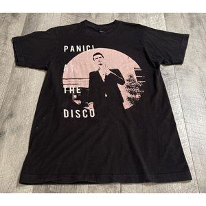 Panic At The‎ Disco Shirt Mens Medium Black Concert Tee Death Bachelor Tour 2017
